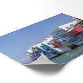 Little Venice in Mykonos Poster (Hoek)