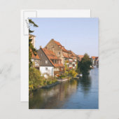 Little Venice (Klein Venedig) en River Regnitz Briefkaart (Voorkant / Achterkant)