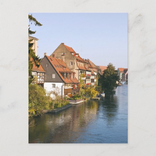 Little Venice (Klein Venedig) en rivier de Regnitz Briefkaart (Voorkant)