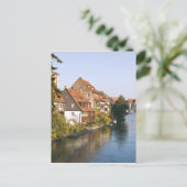 Little Venice (Klein Venedig) en rivier de Regnitz Briefkaart (Staand voorkant)