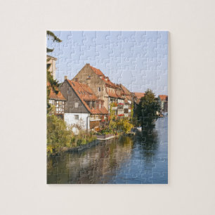 Little Venice (Klein Venedig) en rivier de Regnitz Legpuzzel