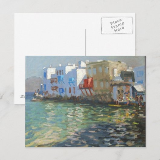 Little Venice Mykonos Briefkaart (Voorkant / Achterkant)