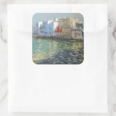 Little Venice Mykonos Vierkante Sticker (Tas)
