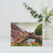 Little Venice, petite Venise, in Colmar, Frankrijk Briefkaart (Staand voorkant)