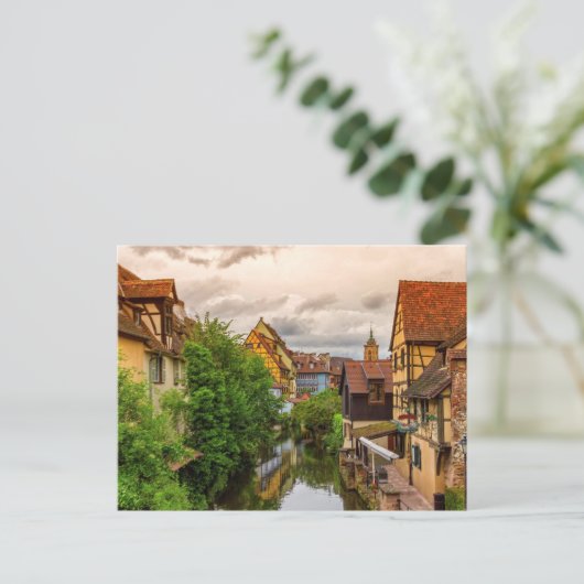 Little Venice, petite Venise, in Colmar, Frankrijk Briefkaart (Staand voorkant)