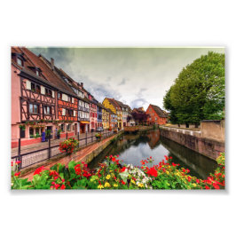 Little Venice, petite Venise, in Colmar, Frankrijk Foto Afdruk