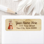 Little Victoriaans Caroler Custom Kerstmis Etiket (Insitu)