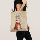 Little Victoriaans Caroler Custom Kerstmis Tote Bag (Dichtbij)