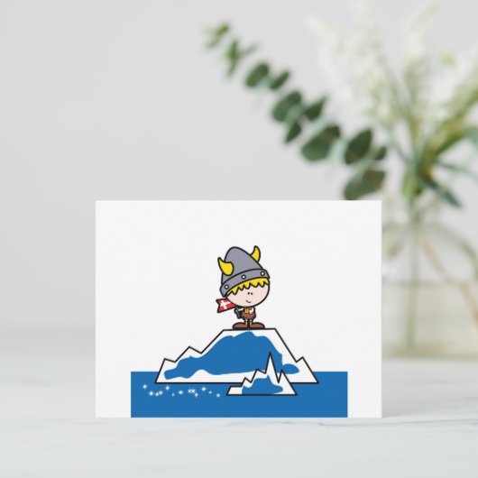 Little Viking Boy Briefkaart (Staand voorkant)