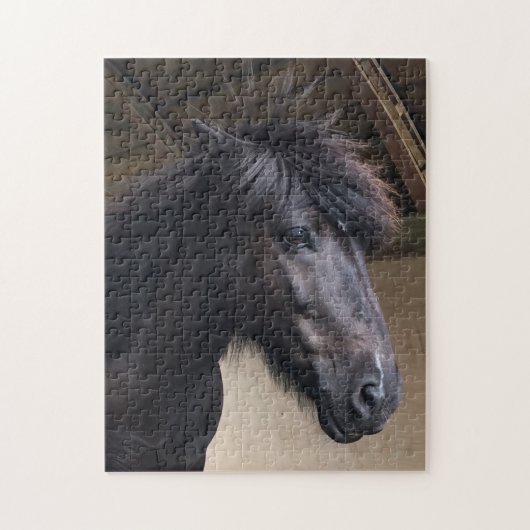 Little Viking Horse Noble Head Jigzaag Legpuzzel (Verticaal)