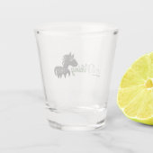 Little Viking Horse Shot Glass Glas (Achterkant)