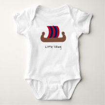 Little Viking Ship Baby Jersey Bodysuit