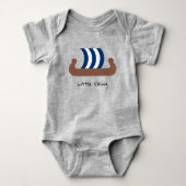 Little Viking Ship Baby Jersey Bodysuit (Voorkant)