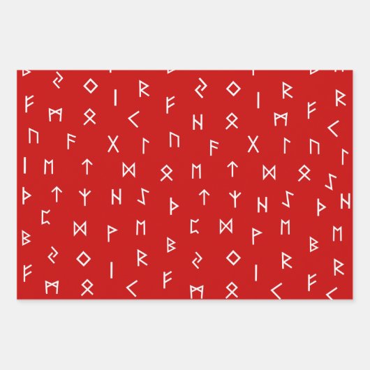 Little Vikings en Viking runt illustraties Inpakpapier Vel (Voorkant 3)