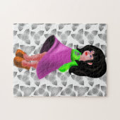 Little Village Girl Puzzle Legpuzzel (Horizontaal)