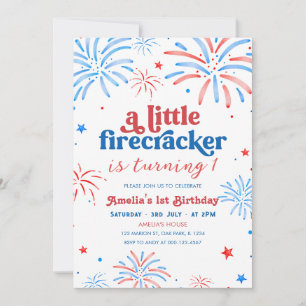 Little Vuurwerk 4 juli 1e Verjaardag Kaart