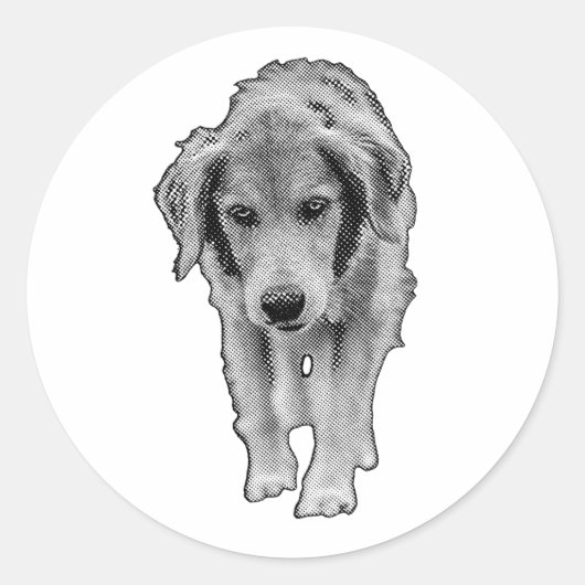 Little Walker-uitsnijding Ronde Sticker (Voorkant)