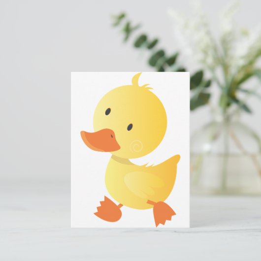Little Walking Duck Briefkaart (Staand voorkant)