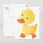Little Walking Duck Briefkaart (Voorkant / Achterkant)