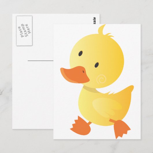 Little Walking Duck Briefkaart (Voorkant / Achterkant)