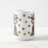 Little Wanderer Cute Witch en Cat Magic Mok (Midden)