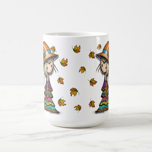 Little Wanderer Cute Witch en Cat Magic Mok (Midden)