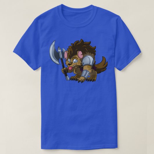 Little Warrior Gnoll Cute DampD Adventures T-shirt (Design voorkant)