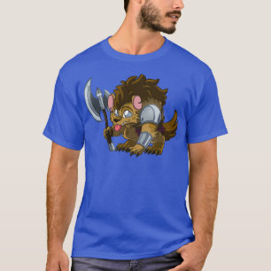 Little Warrior Gnoll Cute DampD Adventures T-shirt