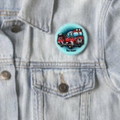 Little Water Firetruck pin Ronde Button 5,7 Cm (In situ)