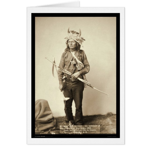 Little, Wearing Horn Headdress SD 1890 (Voorkant)