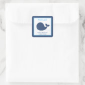 Little Whale Custom Favor Stickers Navy (Tas)
