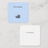 Little Whale Mini Hartelijk dank Notitiekaartje (Voorkant / Achterkant)