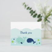 Little Whale Nautical Dankjewel Bedankkaart (Staand voorkant)