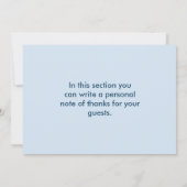 Little Whales Baby shower Hartelijk dank Bedankkaart (Achterkant)