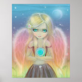 Little Whirlwind Angel Poster Print (Voorkant)