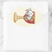 Little White Bat Ovale Sticker (Tas)