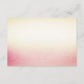 Little White Bird Floral Baby shower Informatiekaartje (Achterkant)