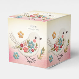 Little White Bird Floral Favoriete Box Bedankdoosjes