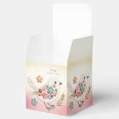 Little White Bird Floral Favoriete Box Bedankdoosjes (Geopend)