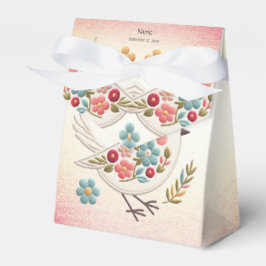 Little White Bird Floral Favoriete Box Bedankdoosjes
