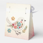 Little White Bird Floral Favoriete Box Bedankdoosjes (Achterkant)