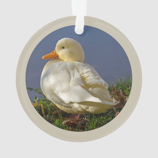 Little White Duck Ornament (achterkant)