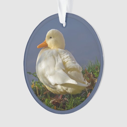 Little White Duck Ornament (voorkant)
