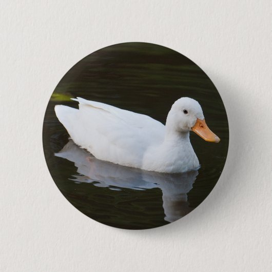 Little White Duck Ronde Button 5,7 Cm (Voorkant)