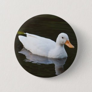 Little White Duck Ronde Button 5,7 Cm
