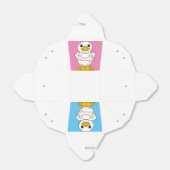 Little White Duck Standing Thunder_Cove Bedankdoosjes (Uitgevouwen)