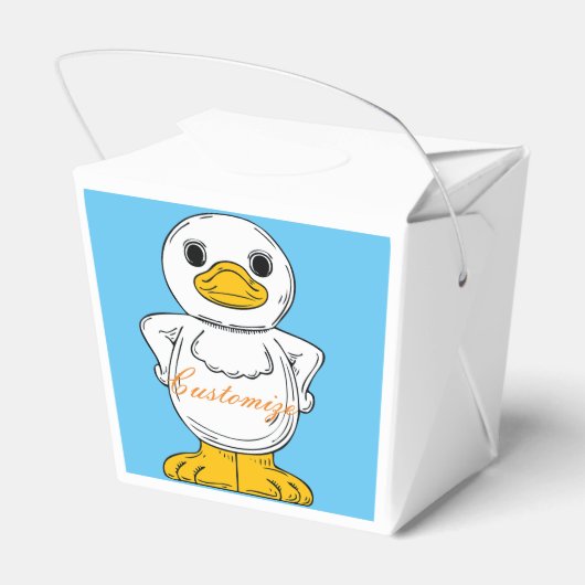 Little White Duck Standing Thunder_Cove Bedankdoosjes (Achterkant)