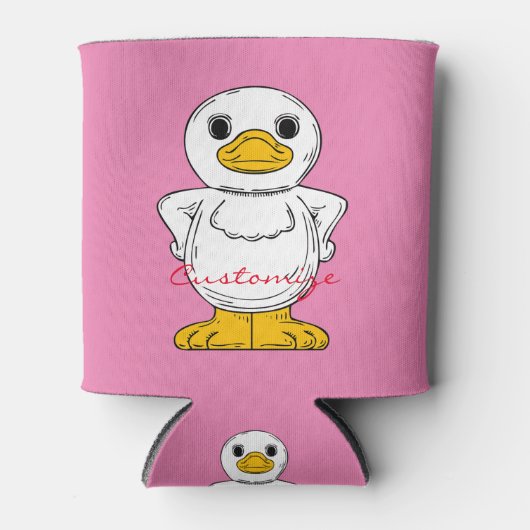 Little White Duck Standing Thunder_Cove Blikjeskoeler (Voorkant)