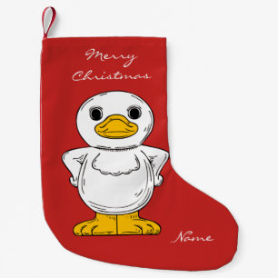 Little White Duck Standing Thunder_Cove Kleine Kerstsok