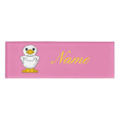 Little White Duck Standing Thunder_Cove Naambadge (Voorkant)